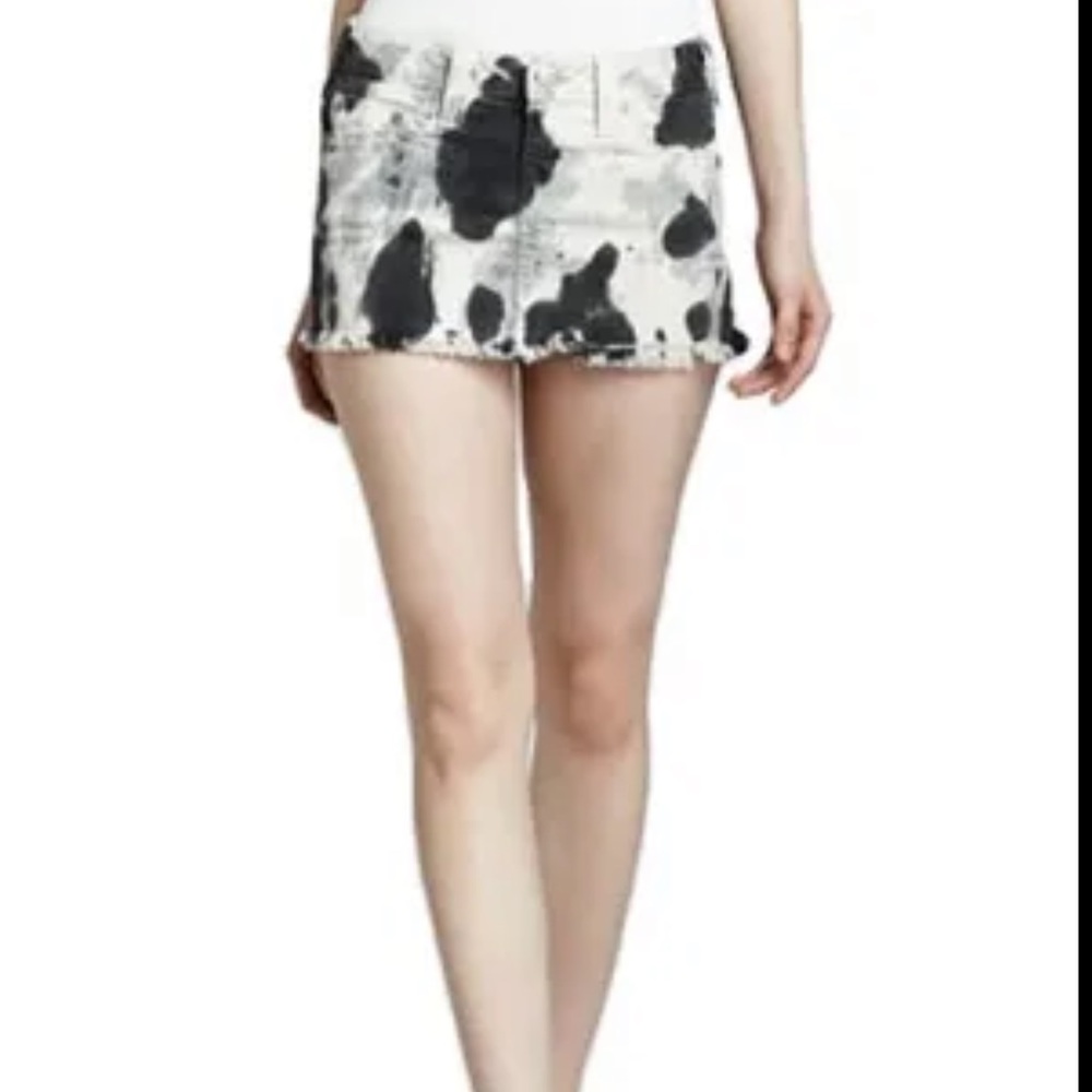 Women’s TRUE RELIGION MANDY BLACK TIE DYE MINI SKIRT #25